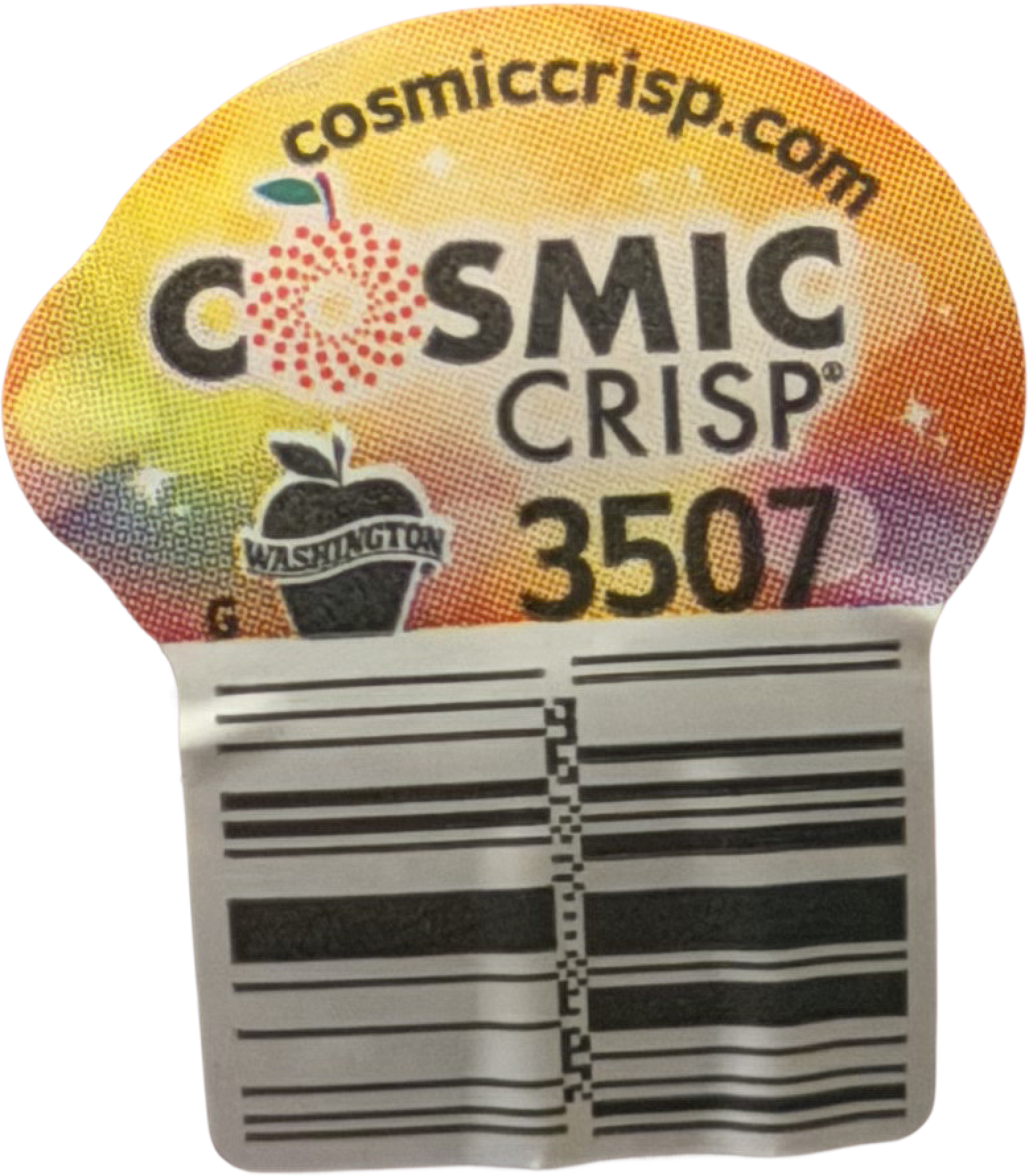Cosmic Crisp apple product sticker