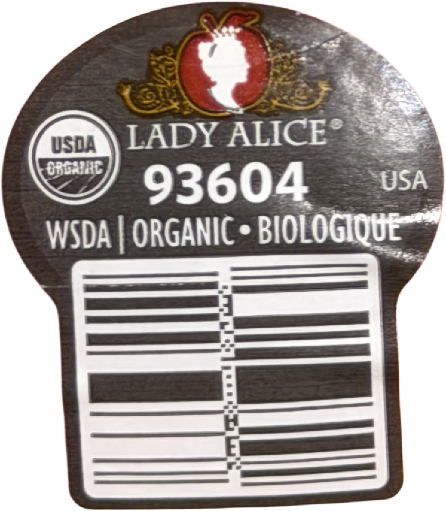 Lady Alice apple sticker