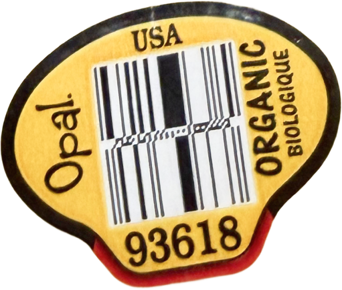 Opal apple product sticker